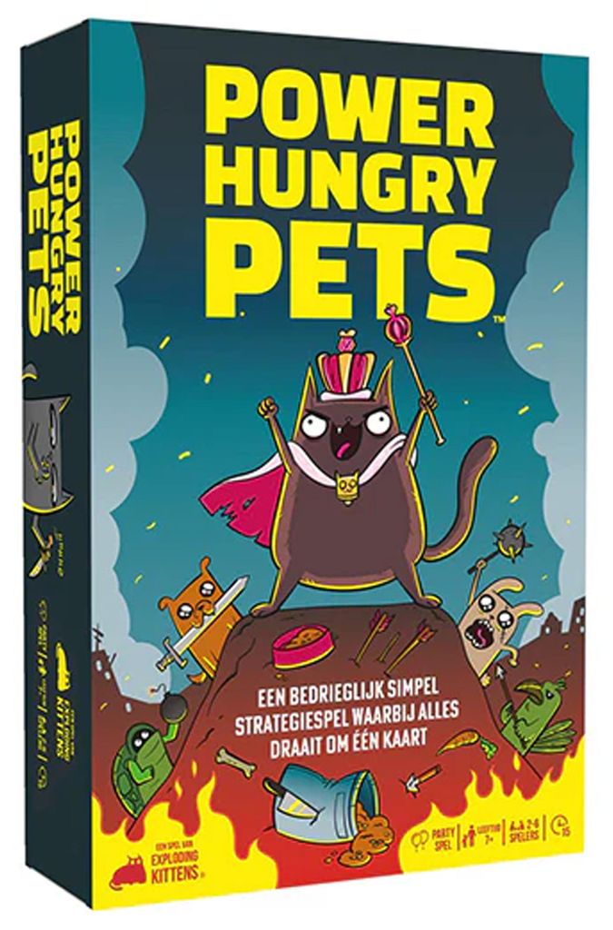 Exploding Kittens Kartenspiel Power Hungry Pets strategisches Partyspiel