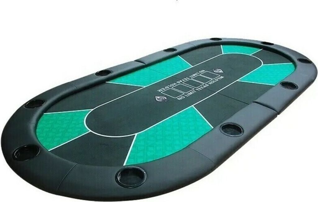 Pegasi Pokertop Deluxe 213x103 - Pokertisch-Auflage - Faltbare Pokerauflage - Poker Zubehör - Pokermatte - Hochwertiger Filz - Zusammenklappbar - ...