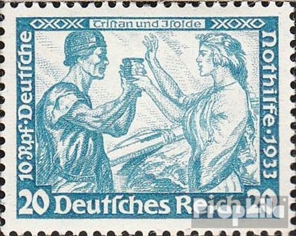 Briefmarken Deutsches Reich 1933 Mi 505B, Zähnung 14 gestempelt Nothilfe:Wagner