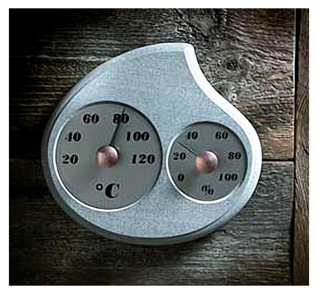 Design Maininki Sauna Hygro-Thermometer für Luftfeuchtigkeit