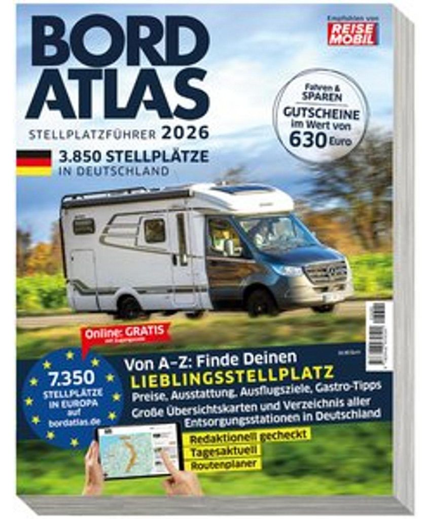 Bordatlas Stellplatzführer 2026 Image du produit 