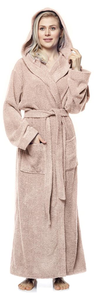 Bademantel Pandora für Damen mit Kapuze, extra lang, 100% Produktbild 