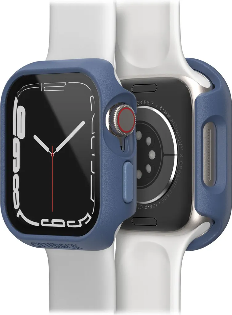 Coque Apple Watch Series 7/8 41mm OtterBox Antichoc Baby Blue Jeans Fin