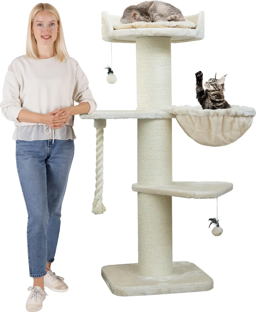 Arbre à grimper 150 cm Cooper pour chats d'appartement et Maine Coon