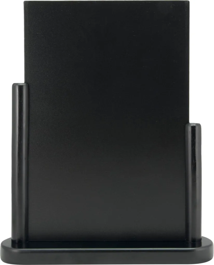 Support Menu Table Noir Securit Elegant pour Affichage de Cartes