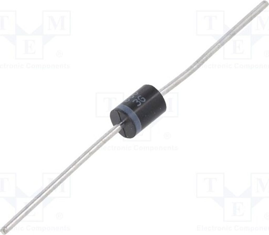 3x Diode: Gleichrichterdiode Schottky THT 60V 8A Ø5,4x7,5mm SB860-3G Schottkydiod
