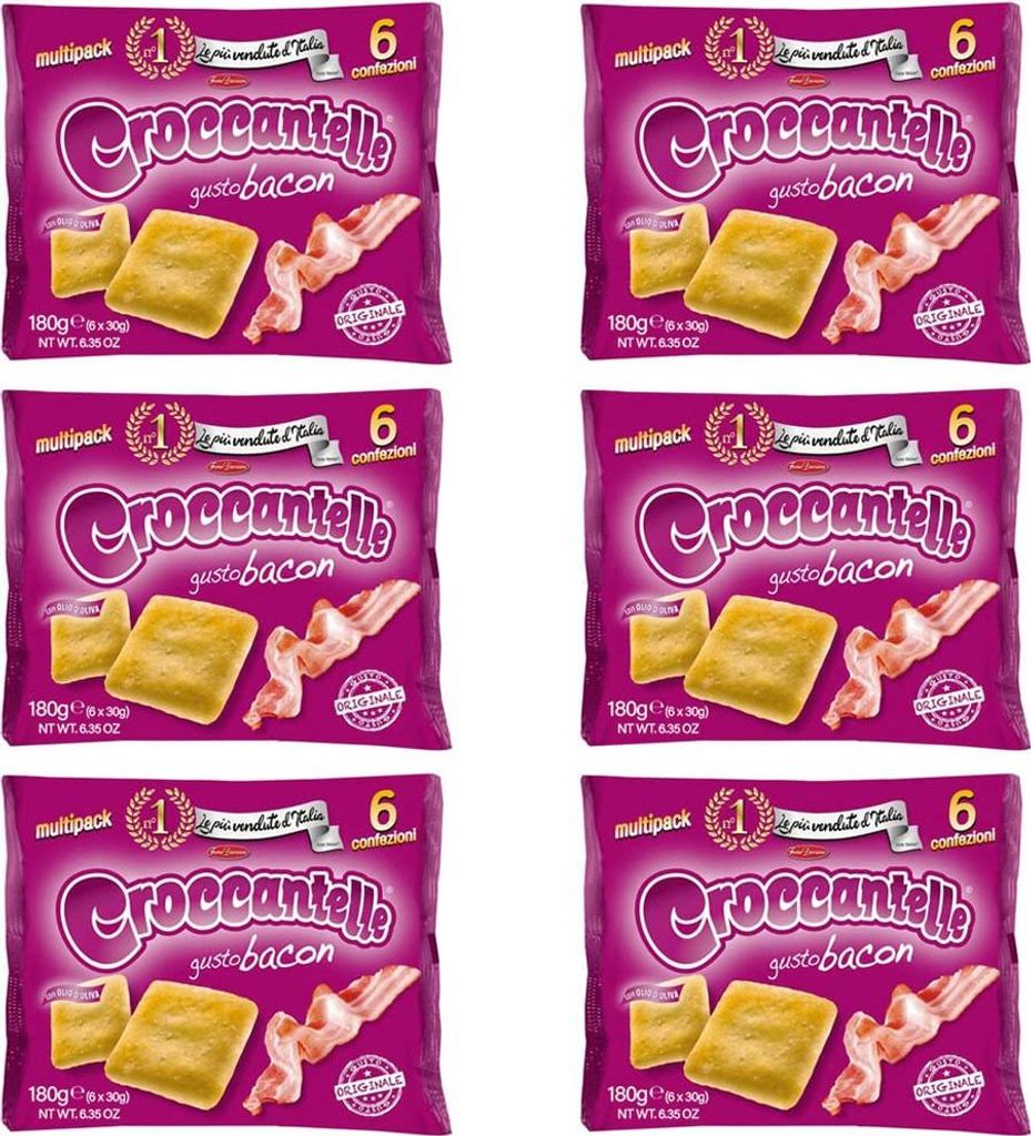 6x Croccantelle Gusto Bacon Speck multipack 210 g aus Produktbild 