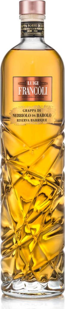 Luigi Francoli Grappa di Nebbiolo da Barolo Riserva 41,5% Vol. 0,7l