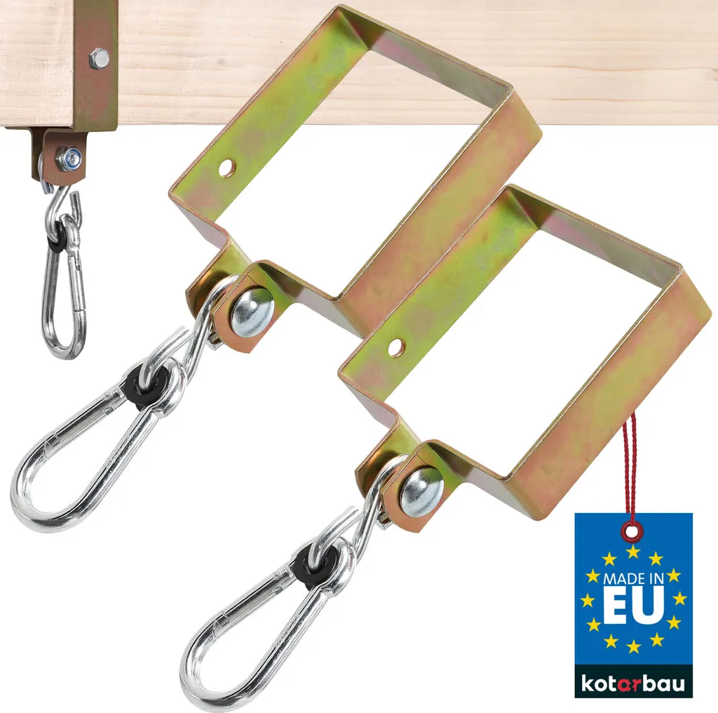 Supporto Altalena Quadrato 120x120 KOTARBAU® Acciaio Zincato M12
