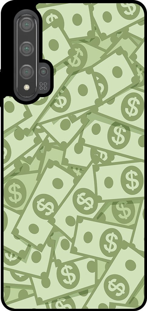 Smartphonica Telefon Fall geeignet für Huawei Nova 5T mit Geld Impressum - TPU Backcover Fall mit Geld Design