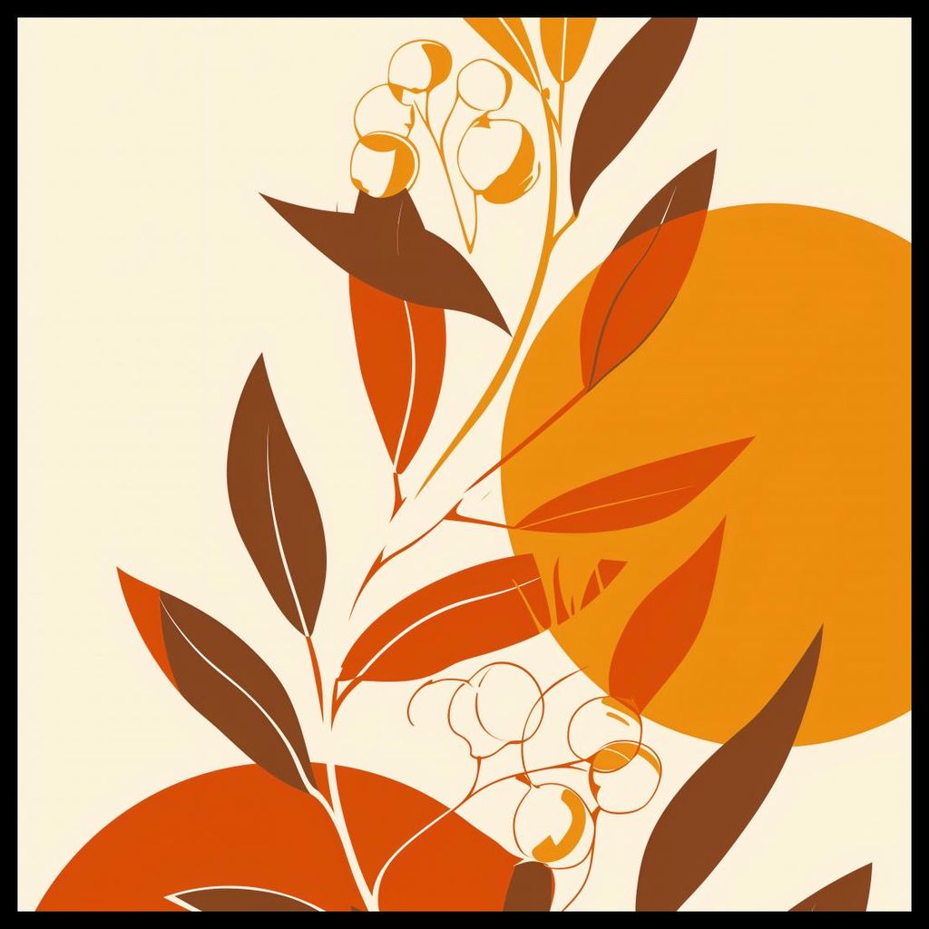 Plakat 50x50cm Warmer Hauch des Herbstes
