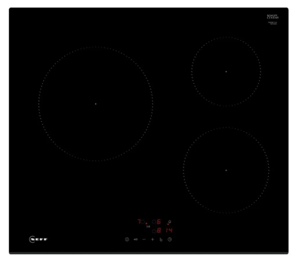 Table induction Neff T36FBC1L0 avec 3 foyers et fonction PowerBoost