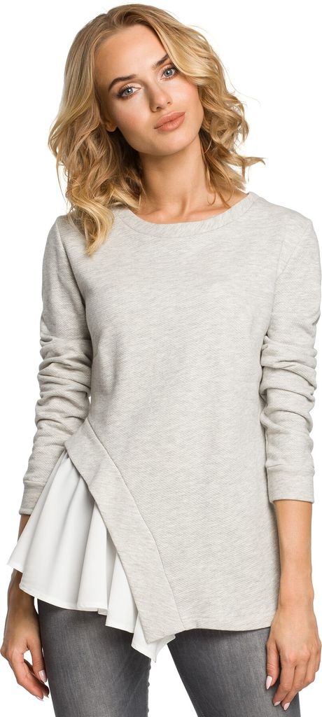 Made of Emotion Damenbluse Pango M333 hellgrau S