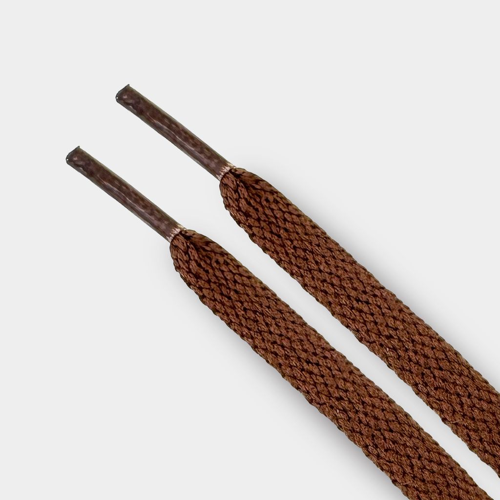 Flache Schnürsenkel Cacaobrown für Nike Air Force 1, Jordan & Adidas – Sneaker Flatlaces Schuhbänder -120cm