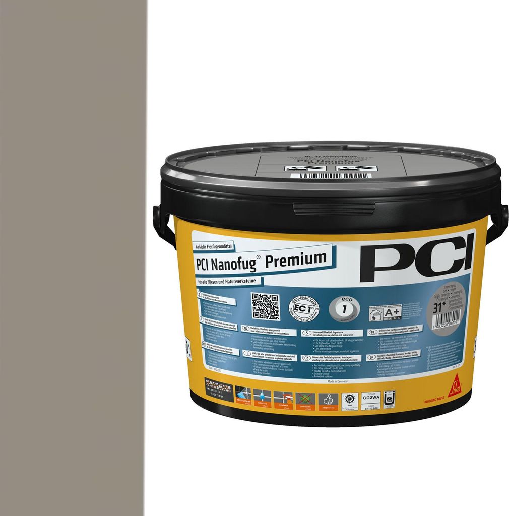 PCI Nanofug Premium Flexfugenmörtel 5kg Zementgrau Obrázok produktu 
