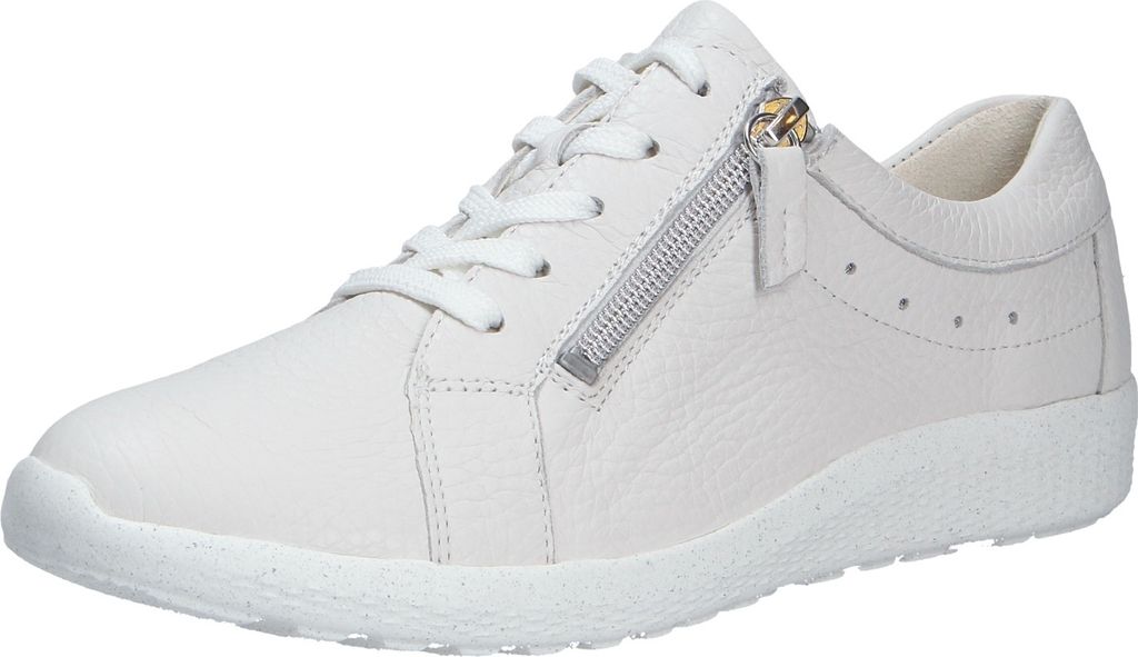 Waldläufer K-Ira Sneaker, Hirschleder, offwhite, Schnür. und Reißverschluss, Weite K 634002-199-148 38 1/2