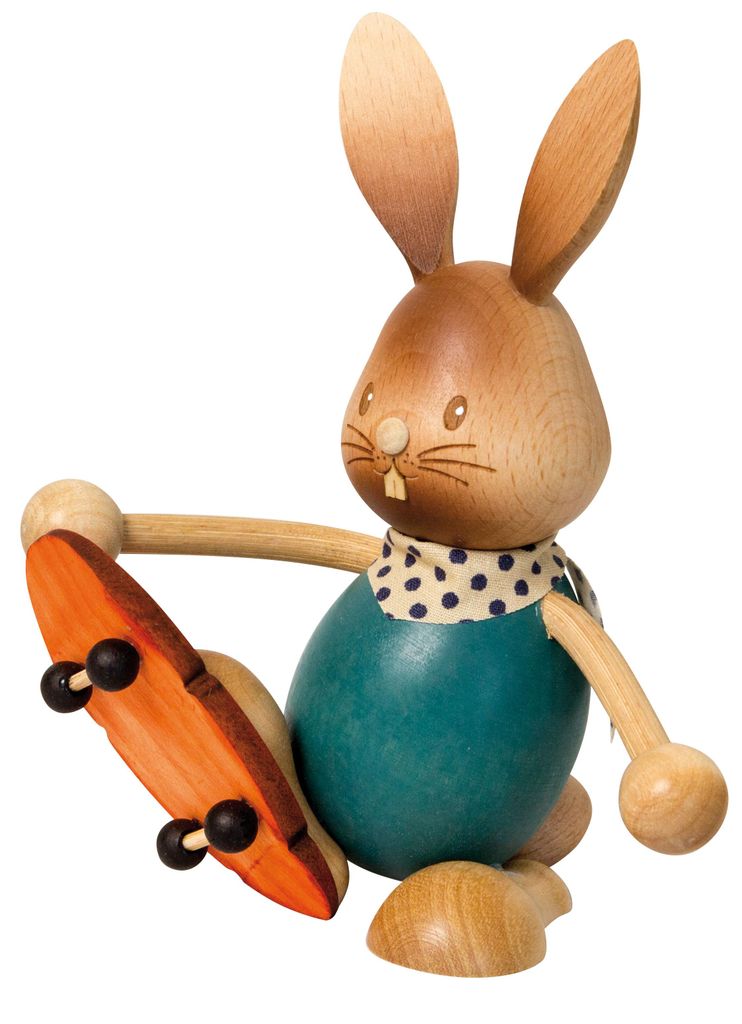 Drechslerei Kuhnert - Dekofigur aus Holz - Hase Stupsi mit Produktbild 