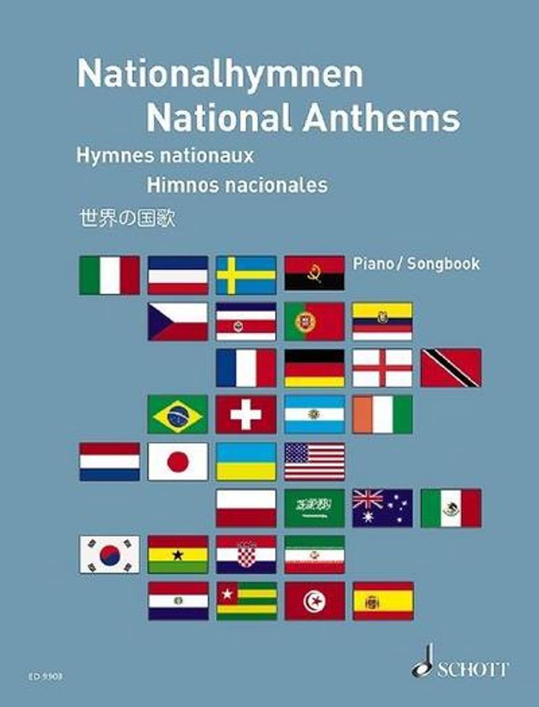 Nationalhymnen. National Anthems. Hymnes nationaux Himnos nacionales, für Klavier und Gesang