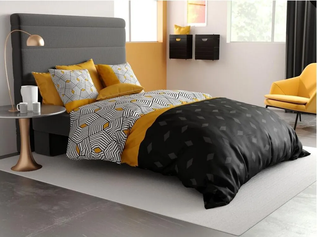Housse de couette Faro géométrique : l'élégance pour vos nuits de sommeil