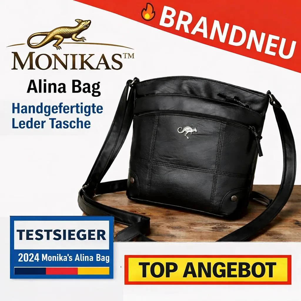 Sac à main en cuir véritable Alina : le modèle iconique de chez Monika
