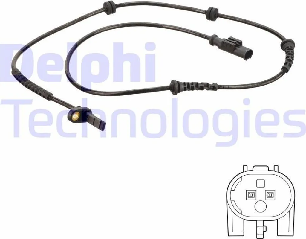 Capteur de vitesse ABS Delphi SS20634 compatible Lancia Musa et Idea