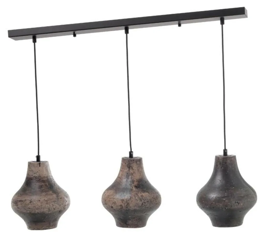 Suspension ACA Avantgarde V372643PSB - Luminaire Design Noir et Or