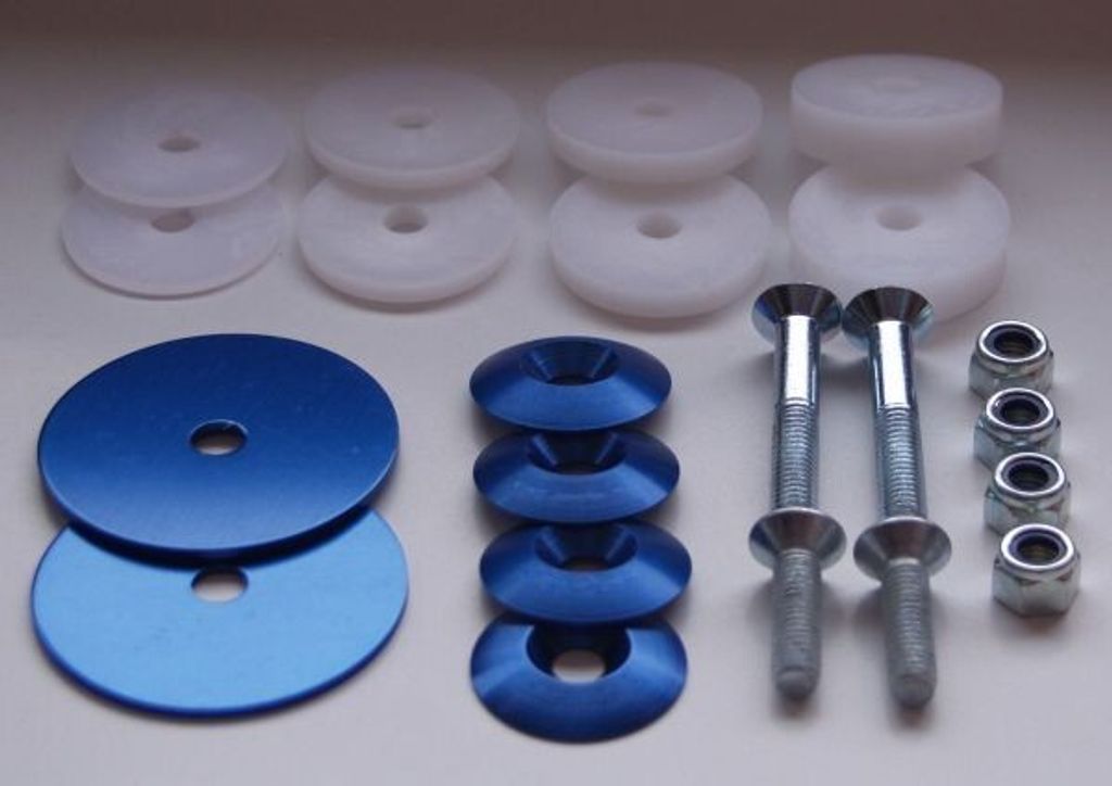 Montageset für Kartsitz, blau, komplett