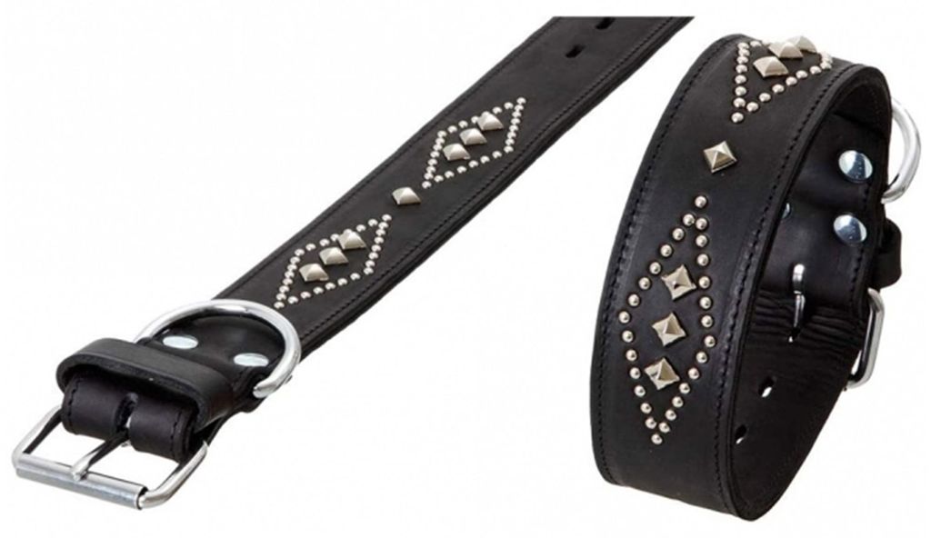 Karlie RONDO Halsband doubliert mit Ziernieten - 80cm/50mm Produktbild 