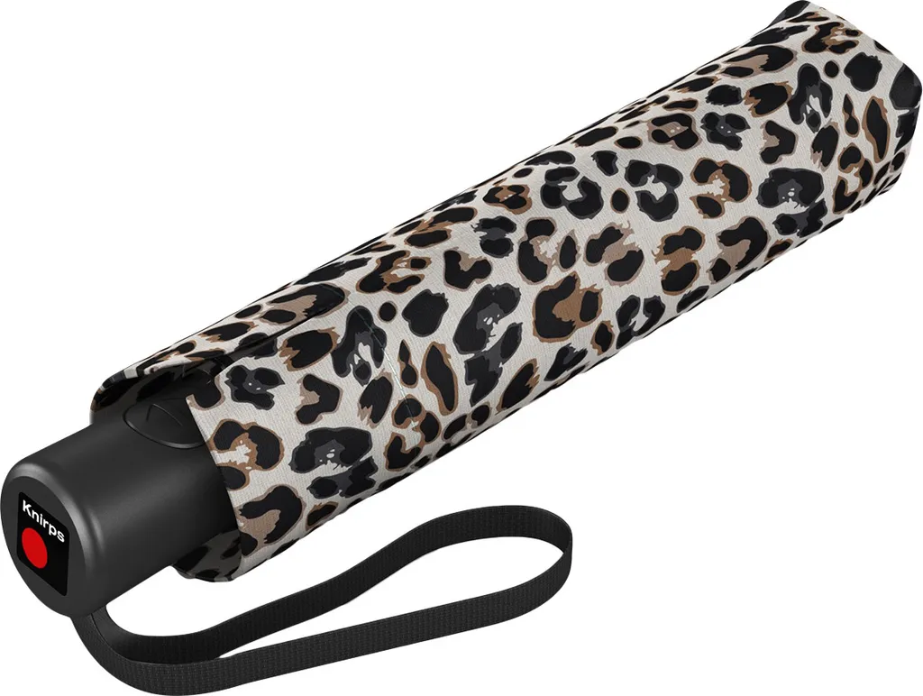 Knirps A.200 Parapluie de Poche Medium Duomatic Jaguar Blanc Multicolore
