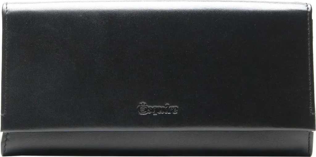 Grand Portefeuille Femme Noir Esquire Idéal pour Cartes et Billets