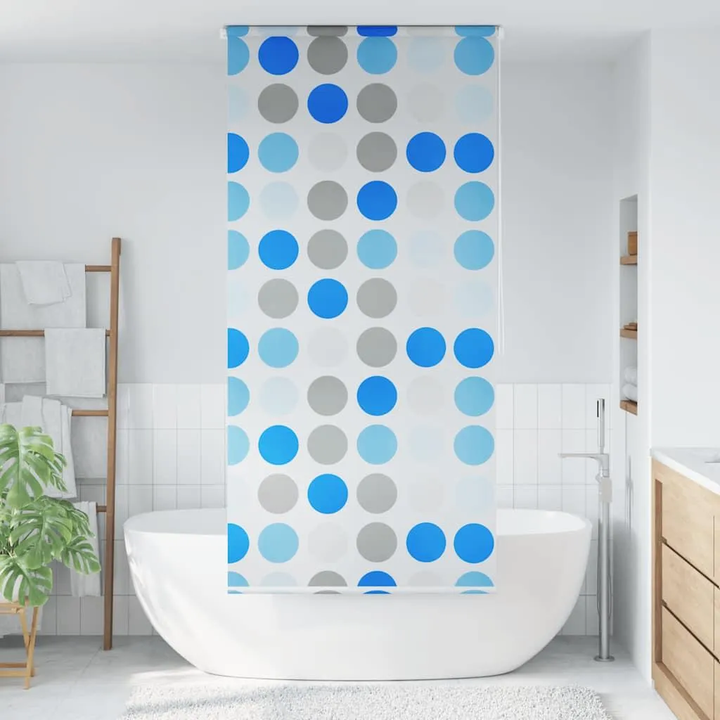 Tenda a rullo per doccia vidaXL 120x240 cm Motivo Cerchi | Shop Bagno