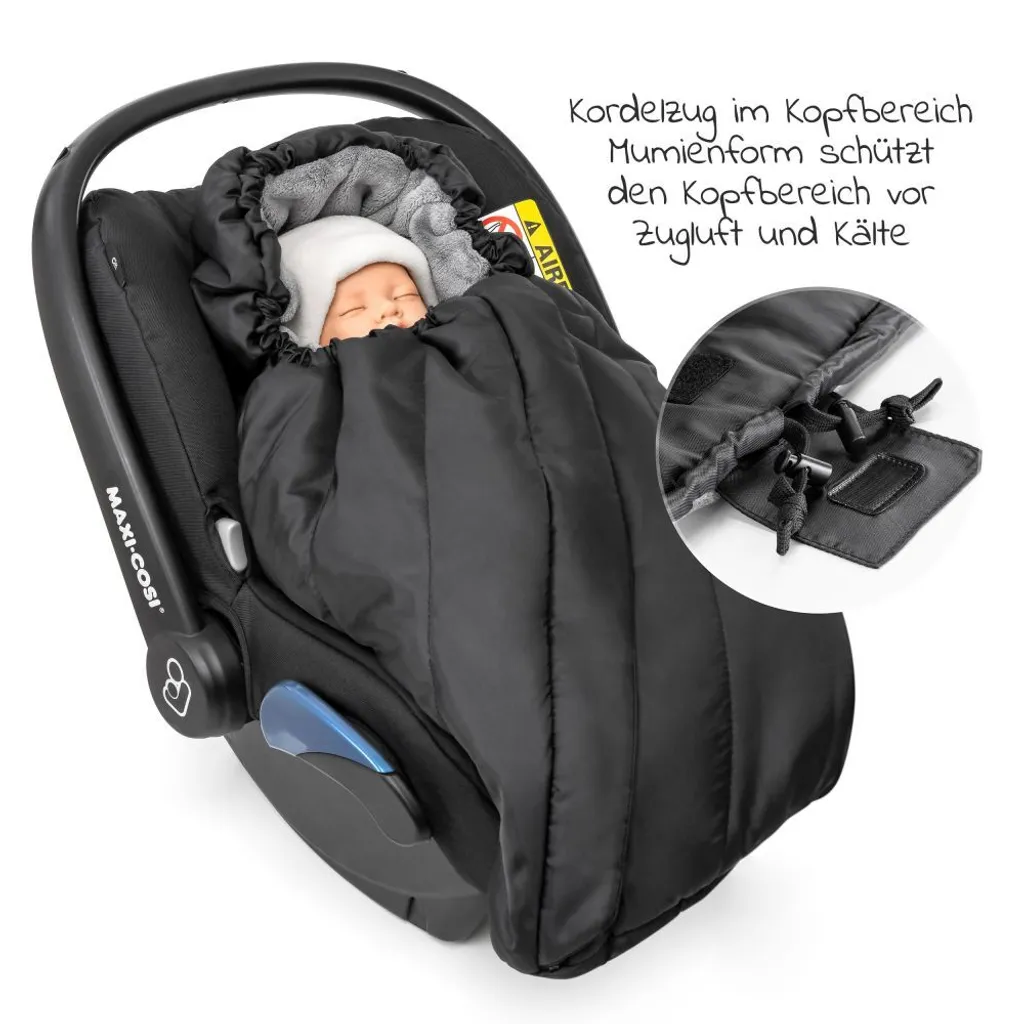 Chancelière Bébé Hiver Deluxe Zamboo Imperméable avec Doublure Teddy Douce