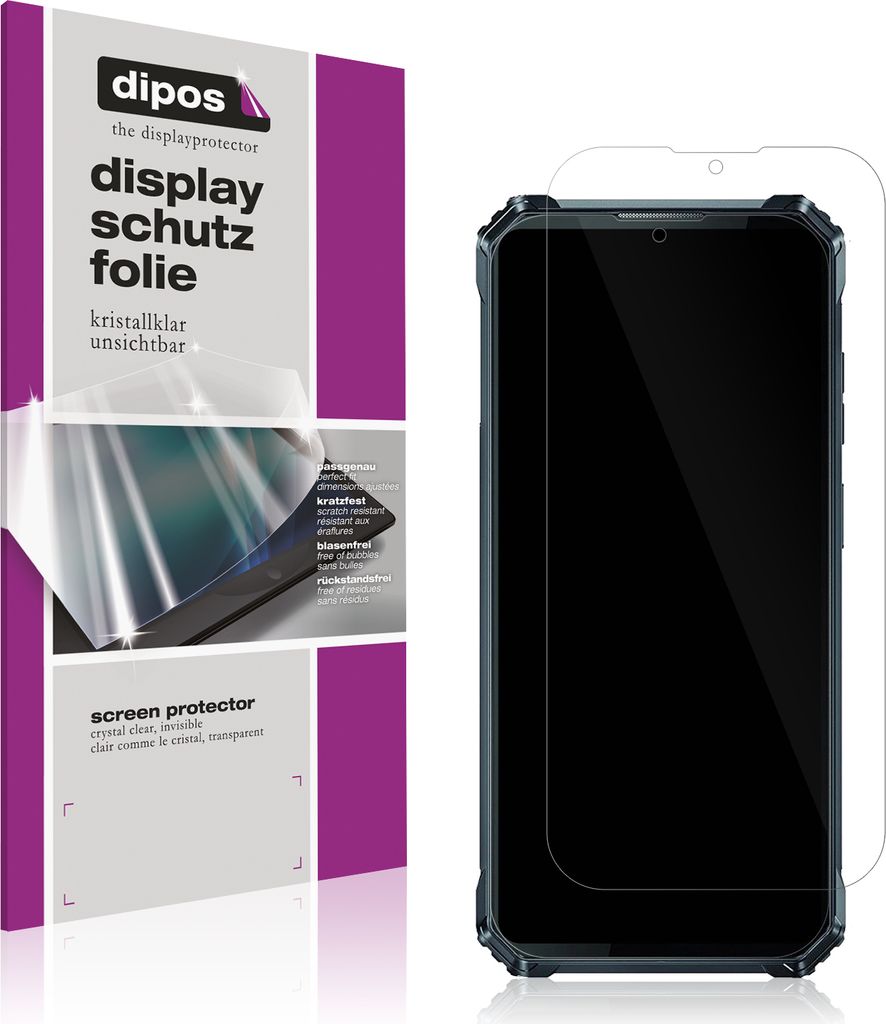 4x Schutzfolie für Oukitel WP28S klar Displayschutzfolie Folie Display Schutz dipos
