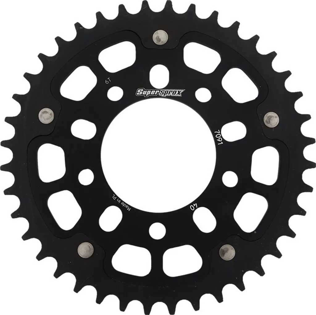 Pignon Arrière Moto 40 Dents Pas 520 Supersprox Stealth RST-7091