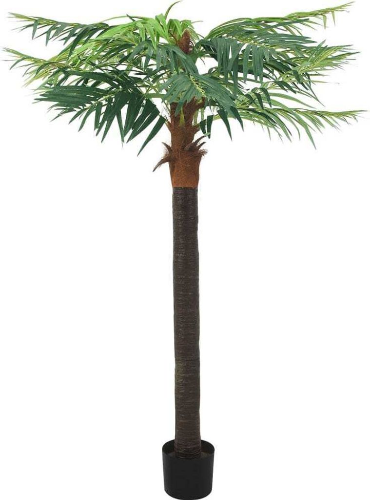The Living Store Künstliche Palme Phönix mit Topf 215 cm Grün