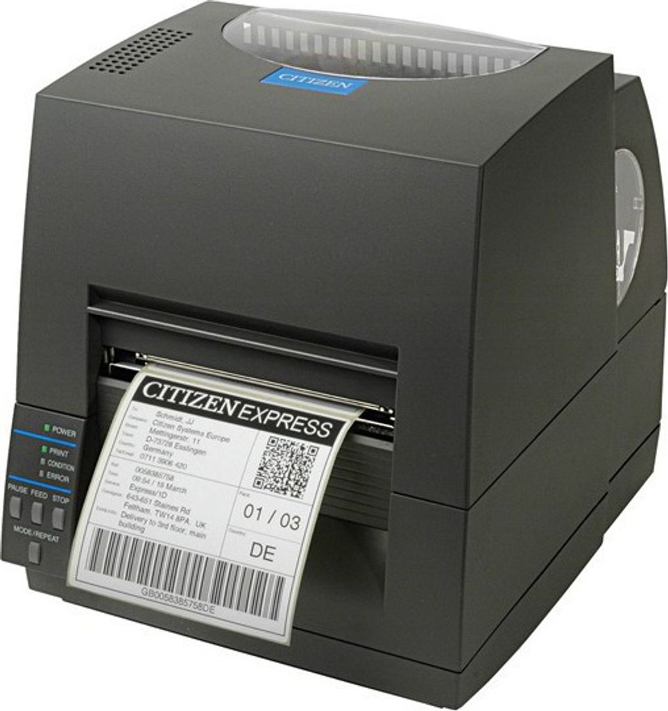 Citizen CL-S621II, Direkt Wärme/Wärmeübertragung, POS-Drucker, 203 x 203 DPI, 150 mm/sek, 10,4 cm, 2,54 m