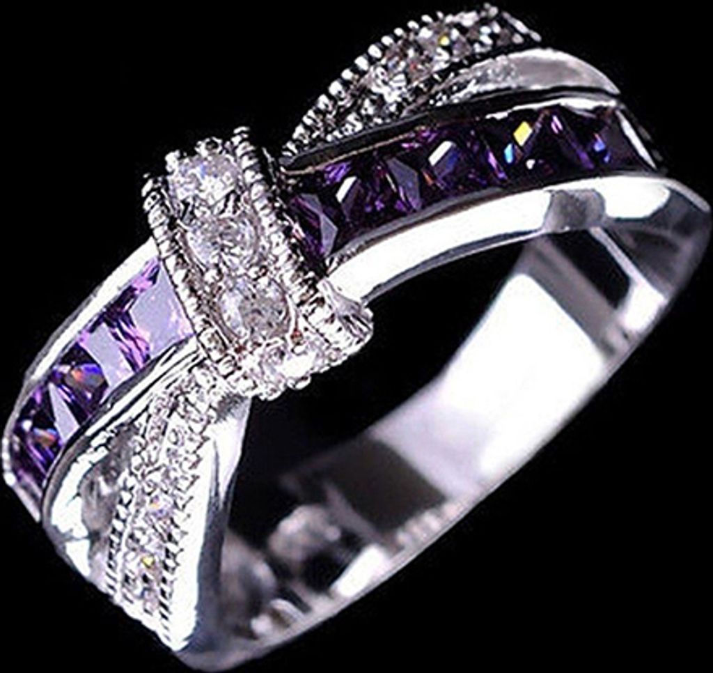 Damen-Ring mit modischem Schnitt, klarem, glänzendem Zirkon und eingelegter Hochzeit, Braut-Fingerknöchelring-8