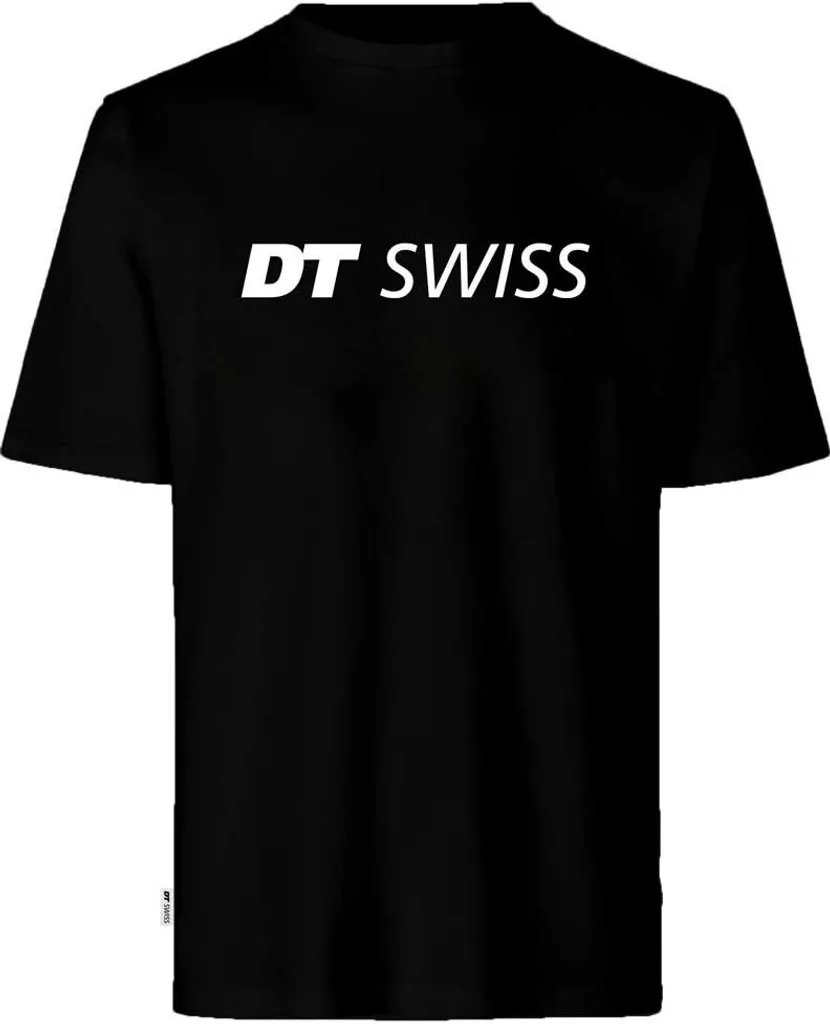 T-shirt de Sport DT Swiss Classic Noir en Taille S pour Homme Cycliste