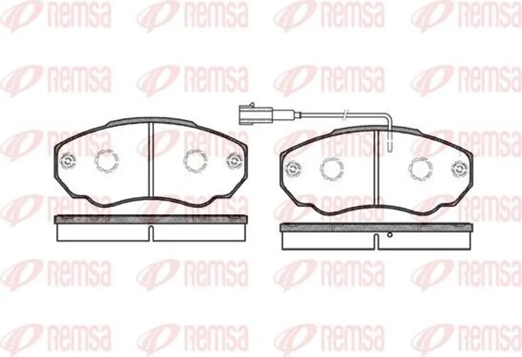 Réparer freinage bruyant Jumper Ducato : Plaquettes REMSA 0960.01