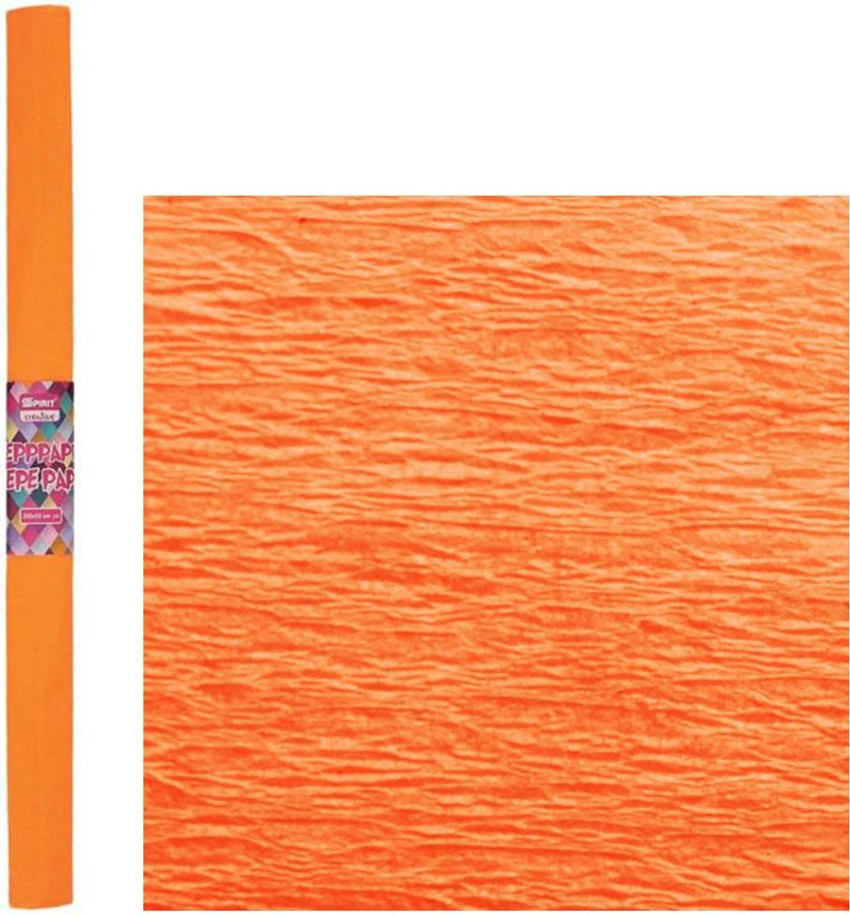 Spirit Krepppapier Fluorisierend 200 x 50 cm, Farbe:orange fluorisierend