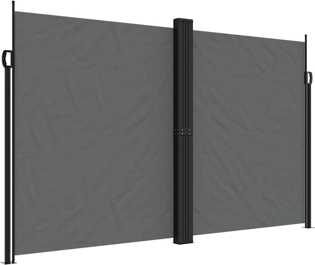 vidaXL Seitenmarkise Ausziehbar Anthrazit 200x1000 cm