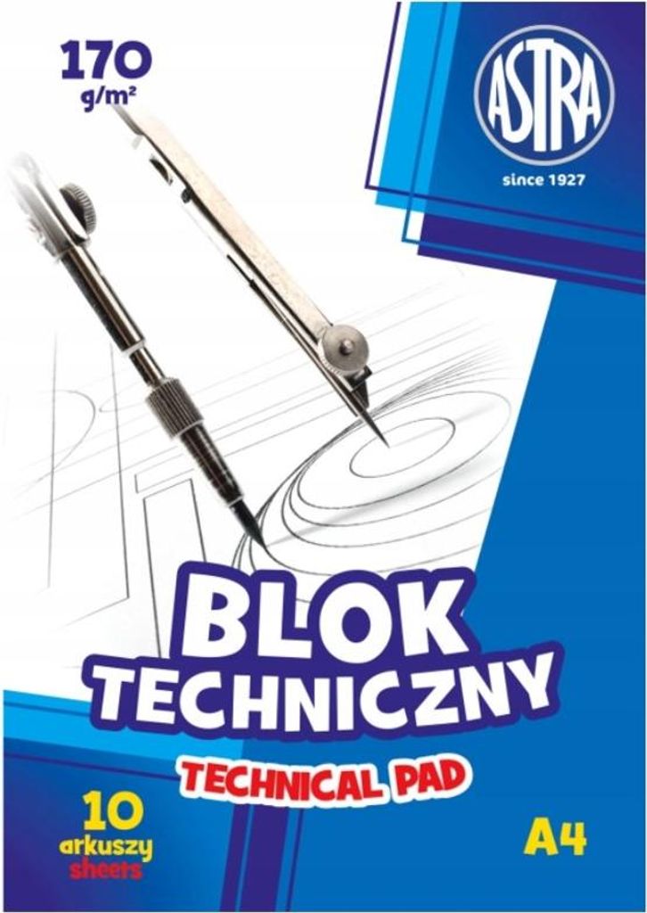 Skizzenbuch A4 Astra, 10 Blatt 170g/m2, 106119004