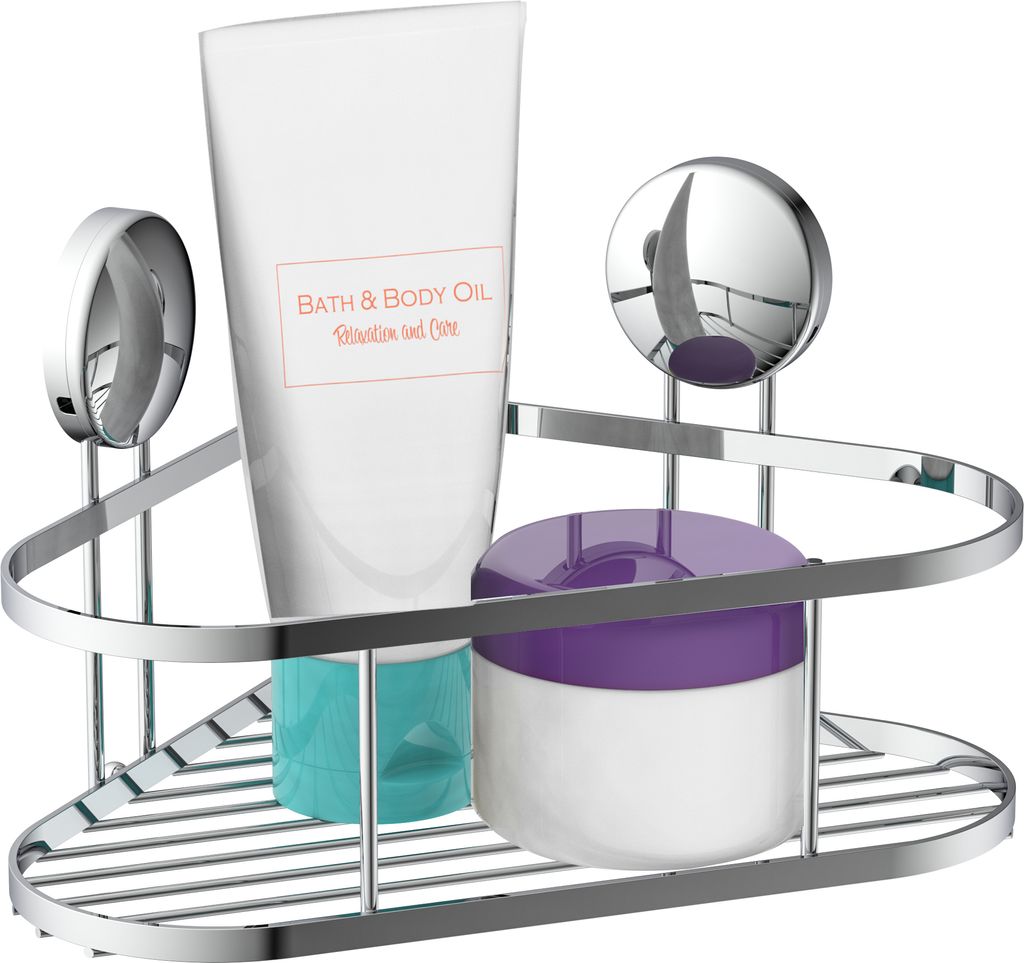 EISL Duschregal ohne Bohren, Duschablage Ecke, rostfreier Edelstahl Duschkorb, Eckregal Dusche als Ablage für Shampoo & Co