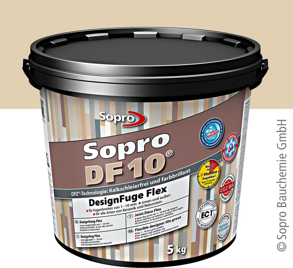 Sopro DF 10 Fliesen 5 kg Design Fuge Fugenmasse Fugenmörtel Produktbild 
