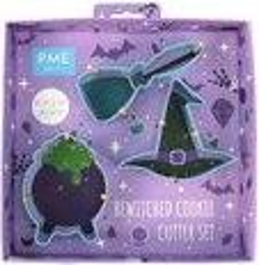 Kit 3 Formine Biscotti Strega Halloween - Tagliabiscotti Professionali