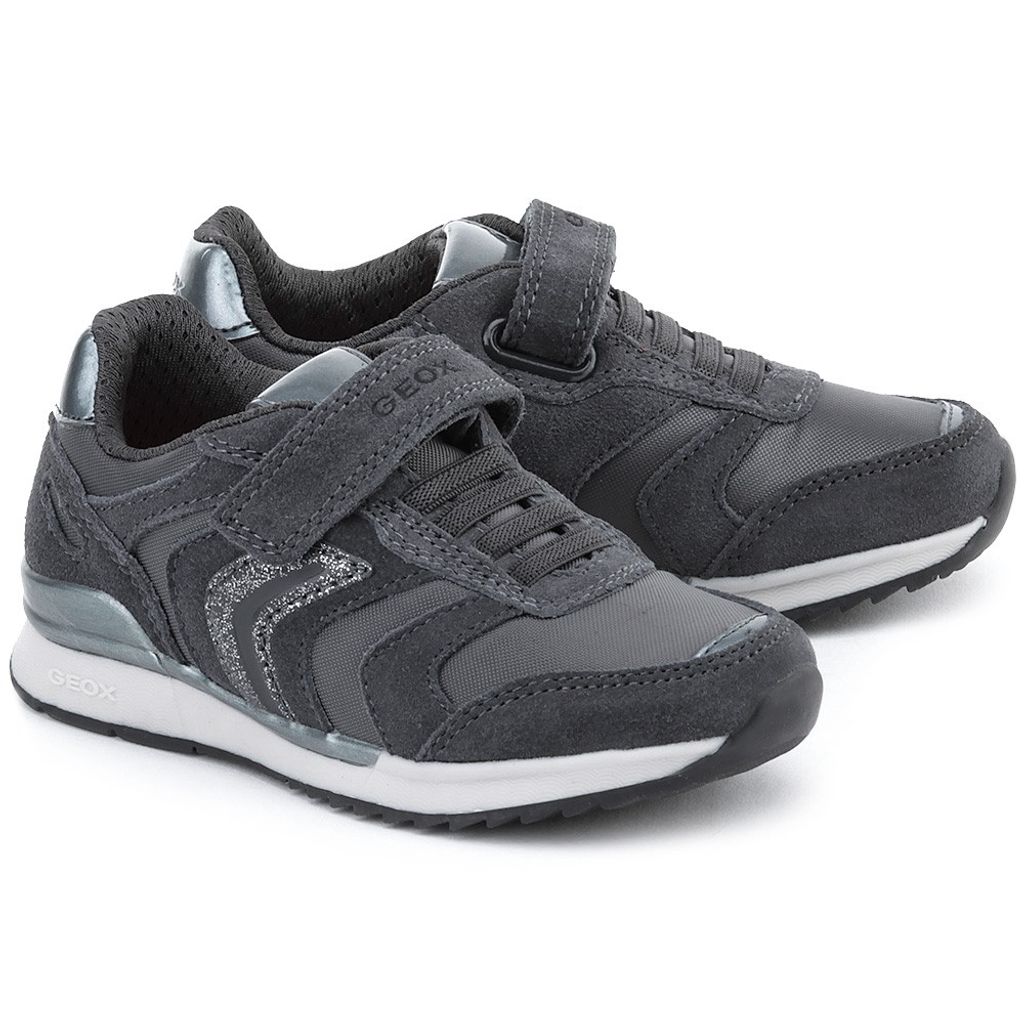GEOX J MAISIE Girl sportlicher Halbschuh grau EUR 30
