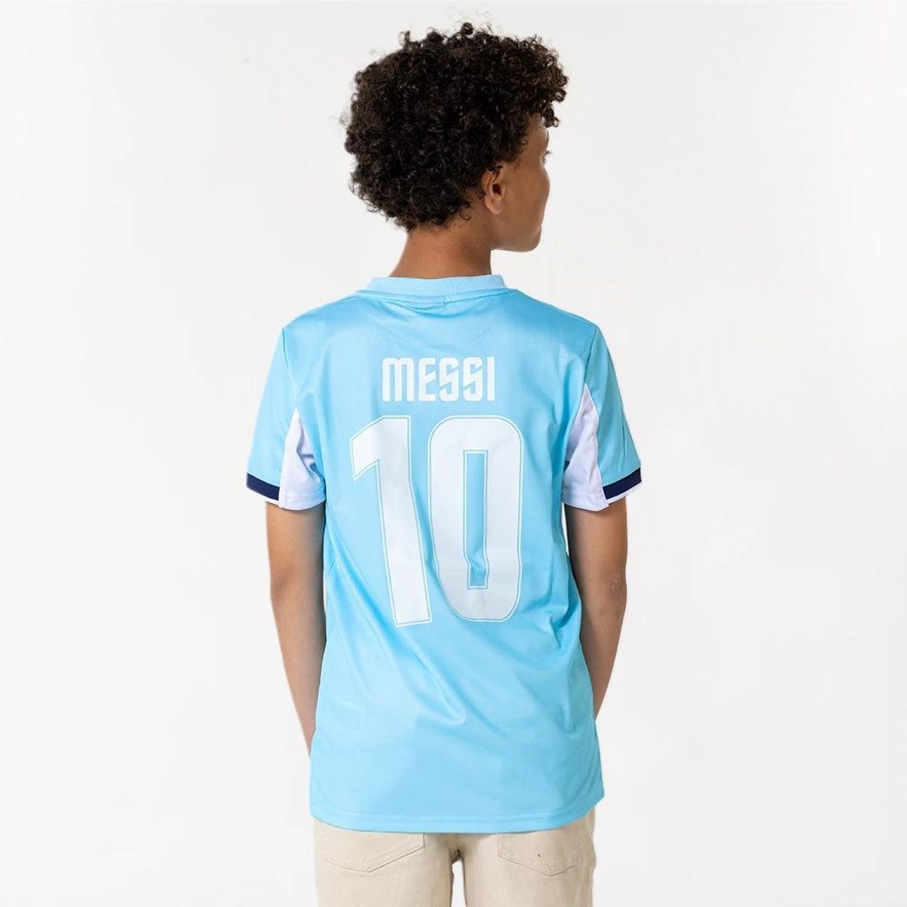 Messi Argentinien Heimtrikot Kinder - Größe 116 bis 164 - Fußballtrikot für Kinder - Offizielle AFA Fanartikel