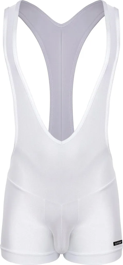 Débardeur Homme Blanc Scintillant Singlet de Fête SUKREW en Taille S