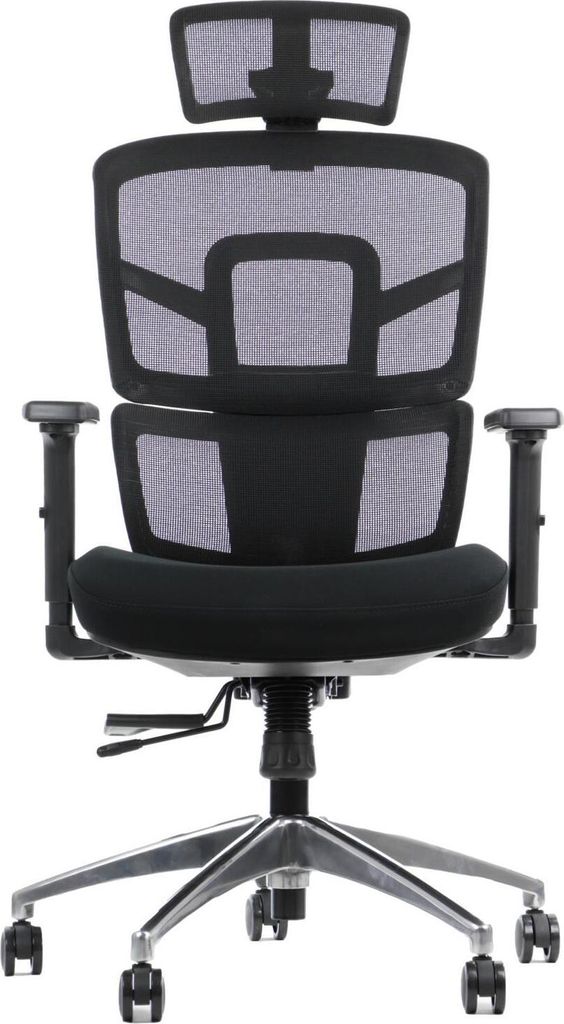 Otočná ergonomická kancelárska stolička TREX, hliníková Obrázok produktu 