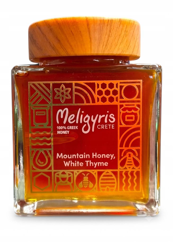 Meligyris Weißer Thymianhonig aus Kreta Griechischer Honig Produktbild 